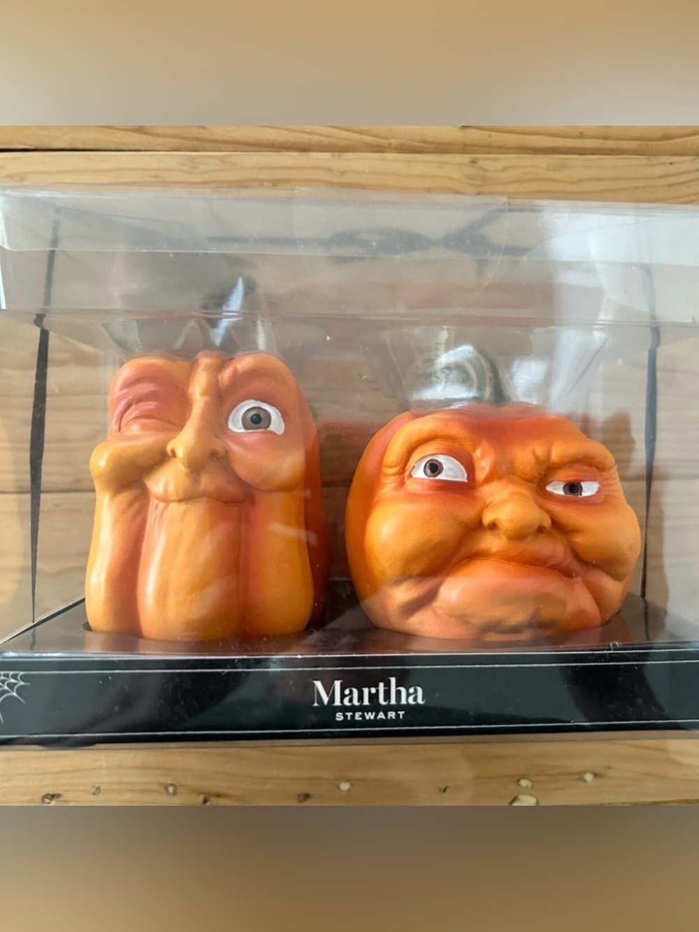 Martha Stewart pumpkin head figures
